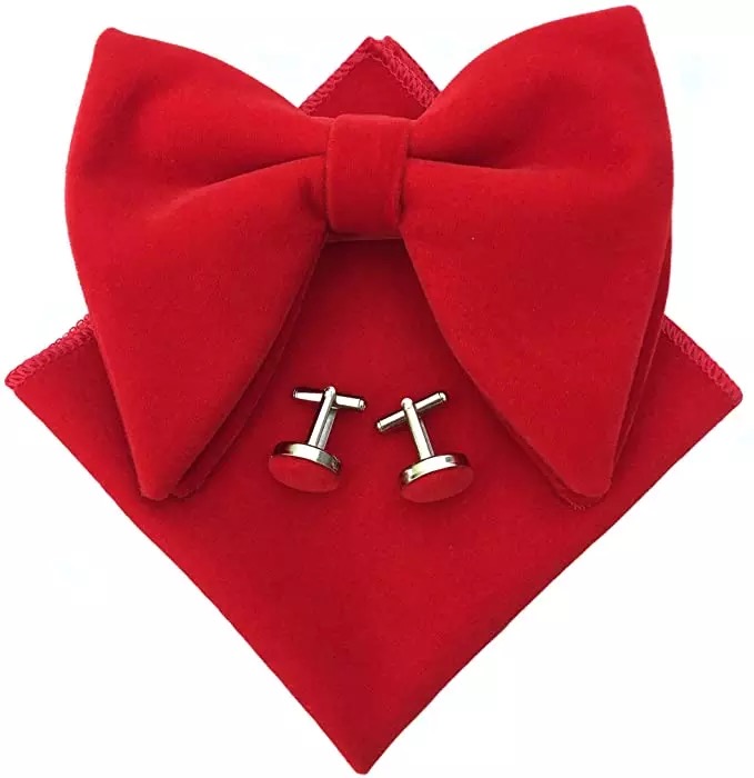 Ensemble nœud papillon et pochette assortie, modèle NP-03