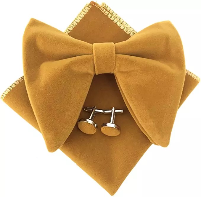 Ensemble nœud papillon et pochette assortie, modèle NP-04