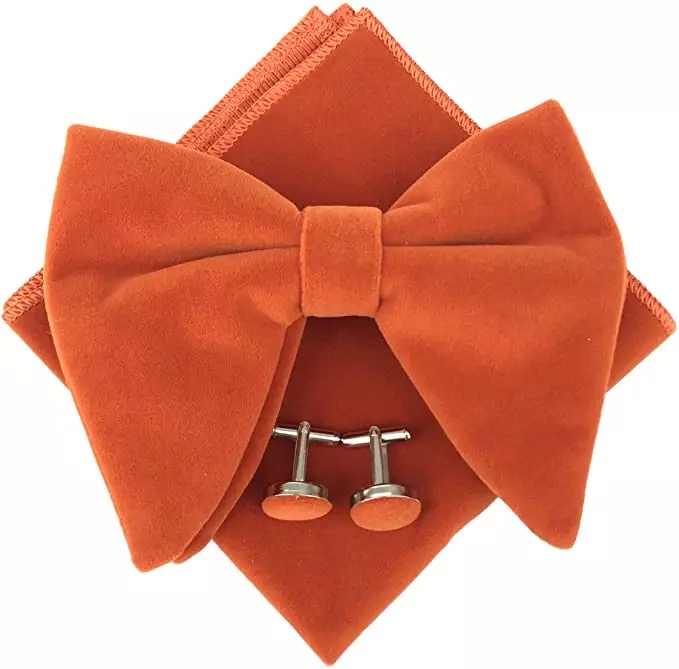 Ensemble nœud papillon et pochette assortie, modèle NP-05