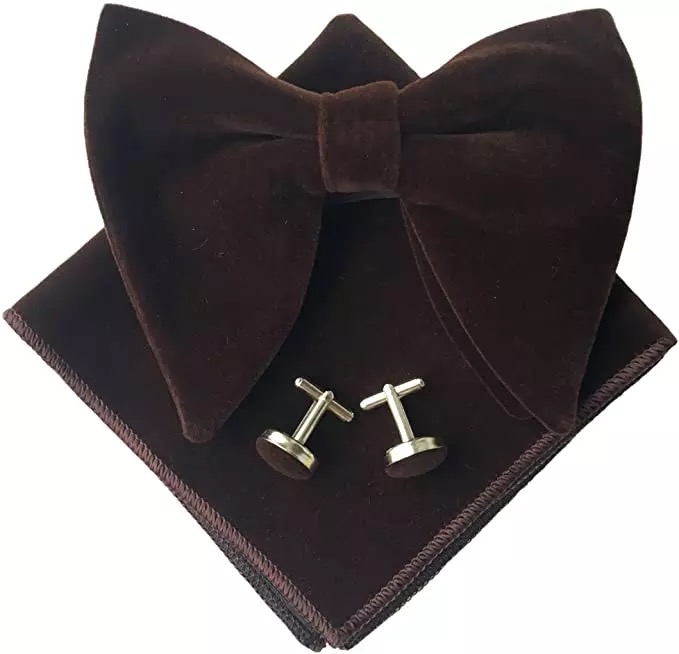 Ensemble nœud papillon et pochette assortie, modèle NP-10