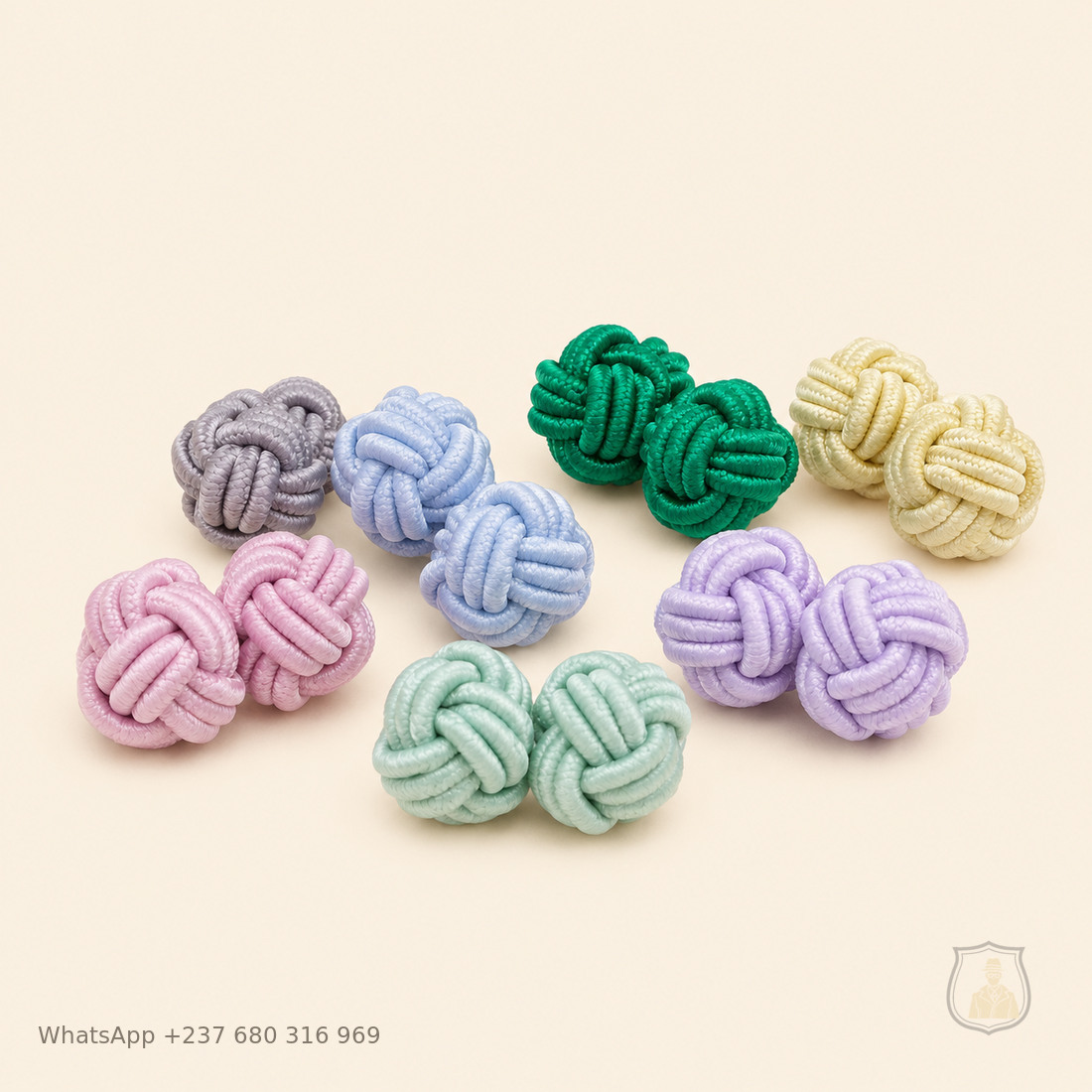 Boules de manchette Éclat pastel, modèle BM-02