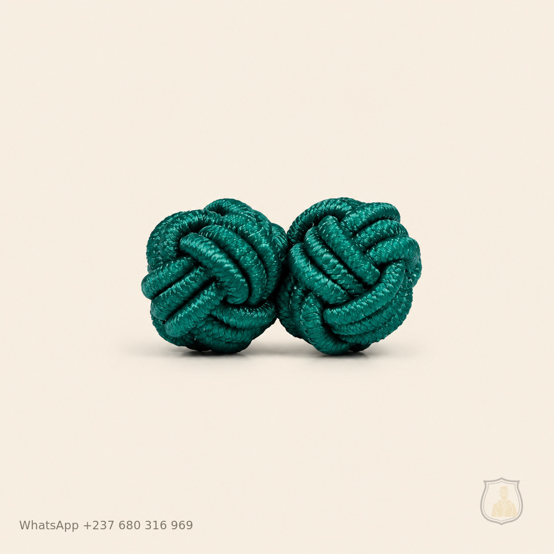 Boules de manchette Vert émeraude, modèle BM-06