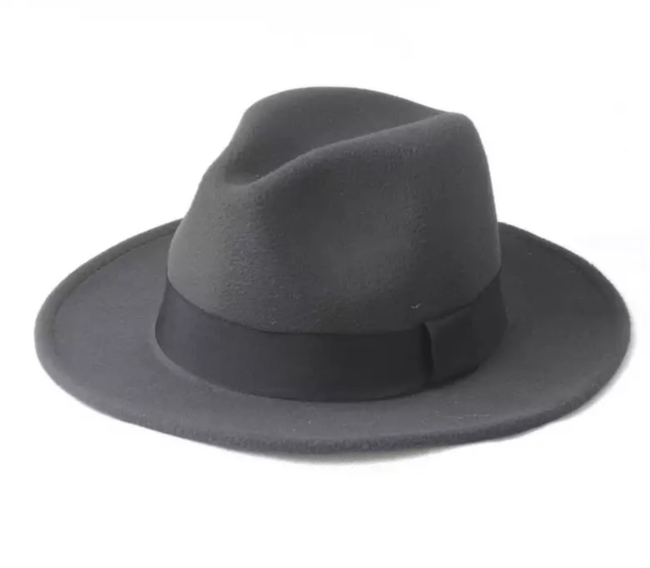 Chapeau fédora gris anthracite, modèle classique, modèle FD-10