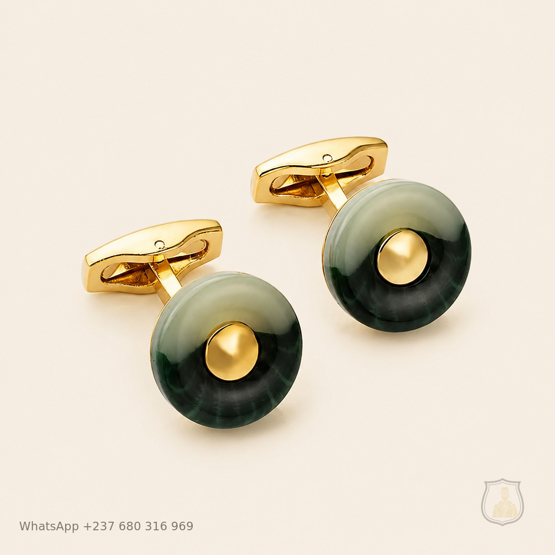 Manchettes premium Cercle vert profond, modèle PM-04